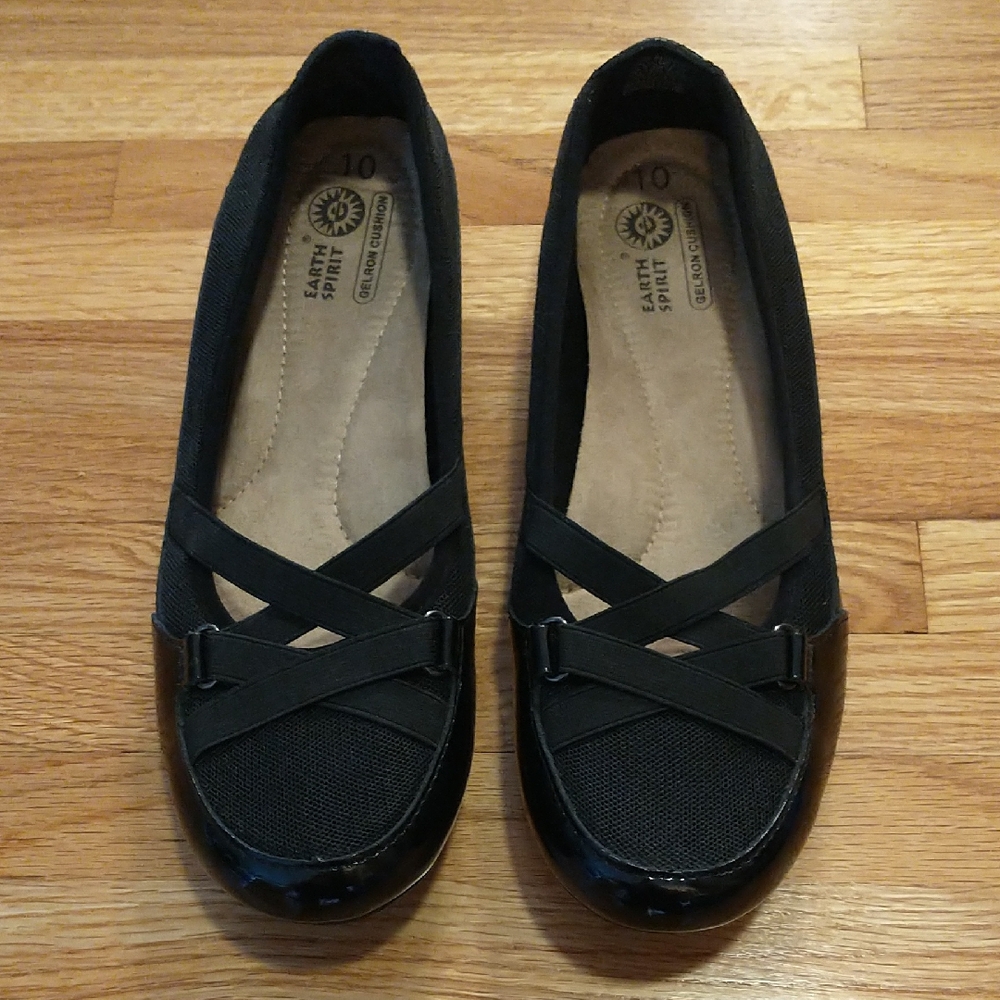 Earth Spirit Women's Black Flats